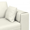 Sofa z poduszką 3 pcs Kremowy Aksamit