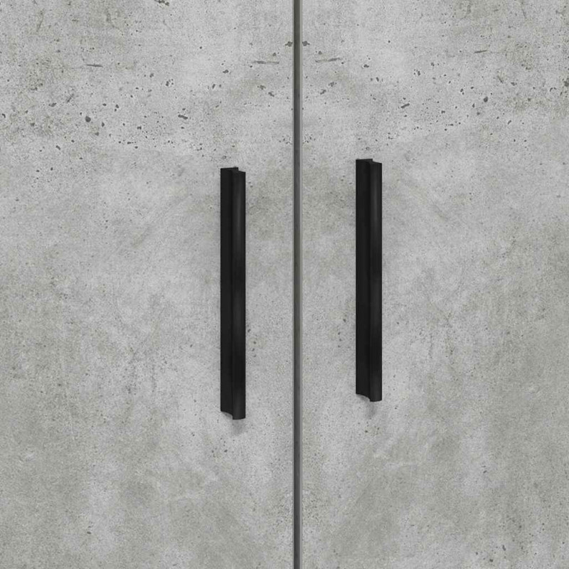 Ramka łóżka Betonowy szary 90 x 200 cm Materiał drewnopochodny