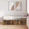Ramka łóżka Dąb wędzony 80 x 200 cm Materiał drewnopochodny