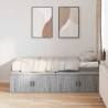 Ramka łóżka Szary Sonoma 80 x 200 cm Materiał drewnopochodny