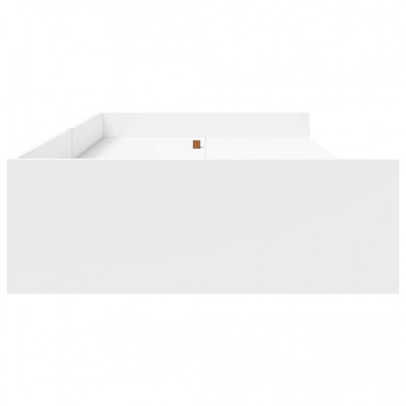 Ramka łóżka Biały 80 x 200 cm Materiał drewnopochodny