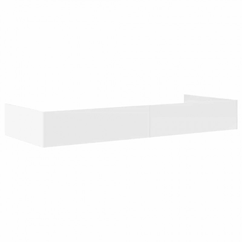 Ramka łóżka Biały 80 x 200 cm Materiał drewnopochodny
