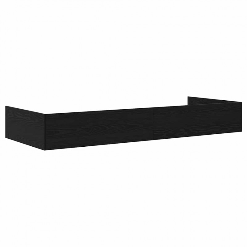 Ramka łóżka Czarny Dąb 80 x 200 cm Materiał drewnopochodny