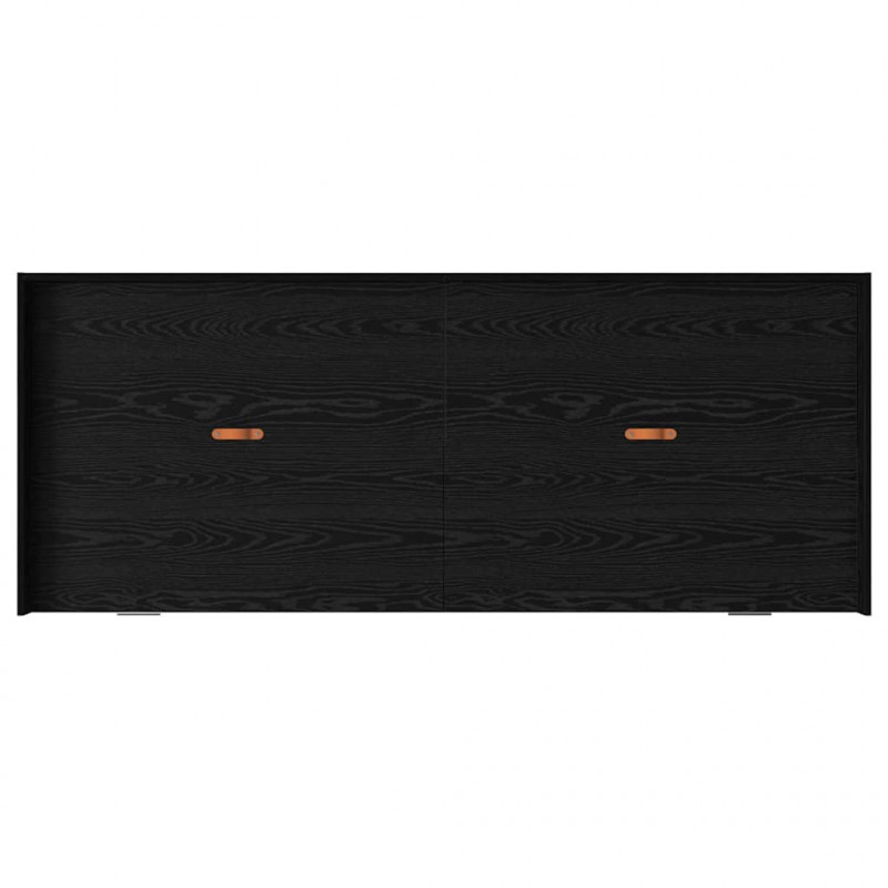 Ramka łóżka Czarny Dąb 80 x 200 cm Materiał drewnopochodny
