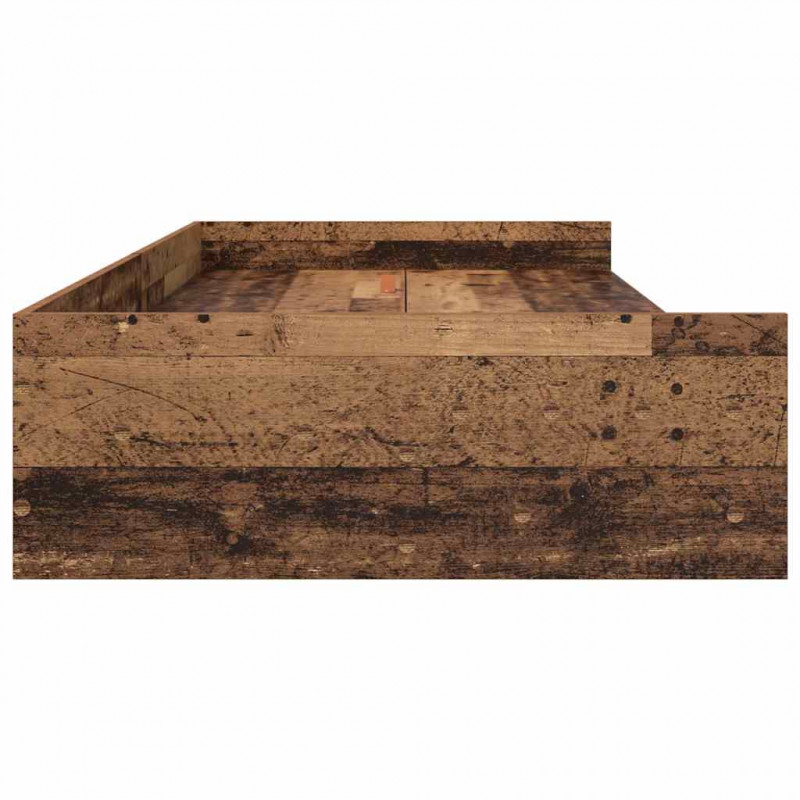 Ramka łóżka Stare drewno 80 x 200 cm Materiał drewnopochodny