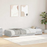 Ramka łóżka Betonowy szary 90 x 190 cm Materiał drewnopochodny