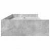 Ramka łóżka Betonowy szary 75 x 190 cm Materiał drewnopochodny