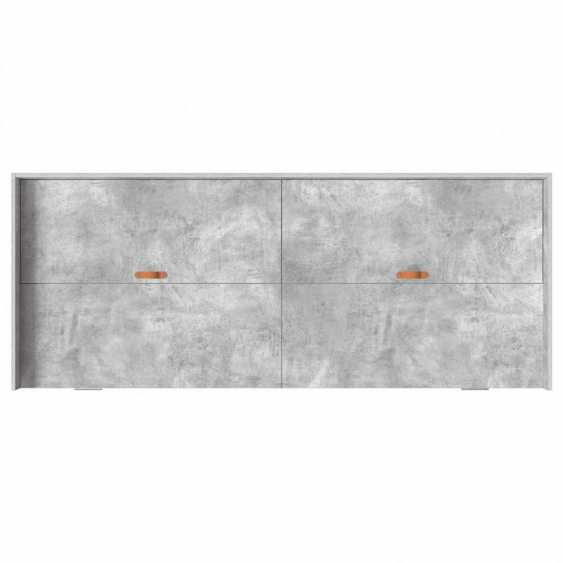 Ramka łóżka Betonowy szary 75 x 190 cm Materiał drewnopochodny