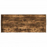 Ramka łóżka Dąb wędzony 75 x 190 cm Materiał drewnopochodny