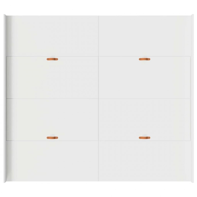 Rama łóżka z miejscem na przechowywanie Biały 200 x 200 cm