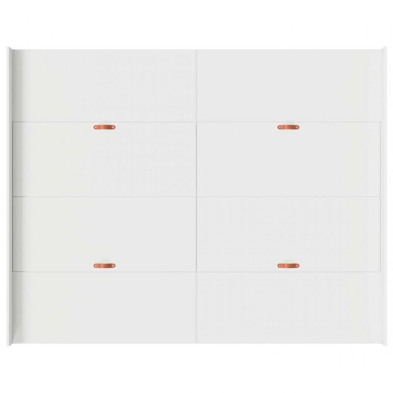 Rama łóżka z miejscem na przechowywanie Biały 140 x 200 cm