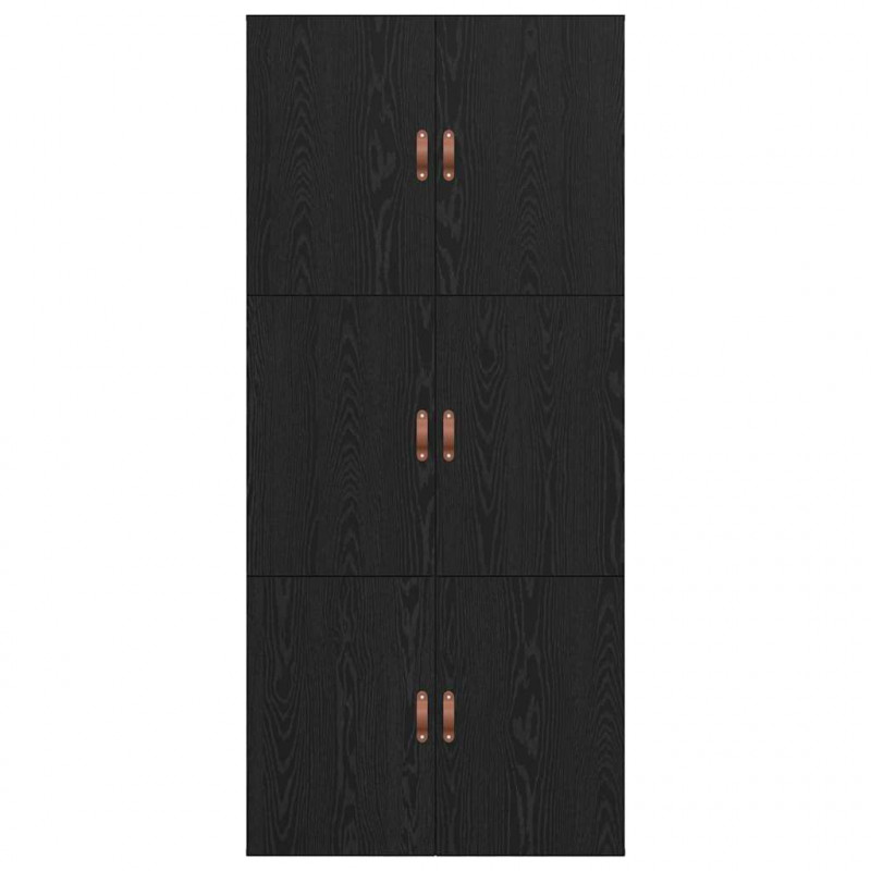 Rama łóżka z miejscem na przechowywanie Czarny Dąb 100 x 200 cm