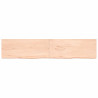 Blat stołu, 200x40x(2-4) cm, surowe lite drewno dębowe