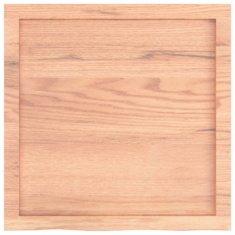 Blat do stołu, jasnobrązowy, 60x60x(2-4)cm, lite drewno dębowe