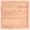 Blat do stołu, jasnobrązowy, 60x60x(2-4)cm, lite drewno dębowe