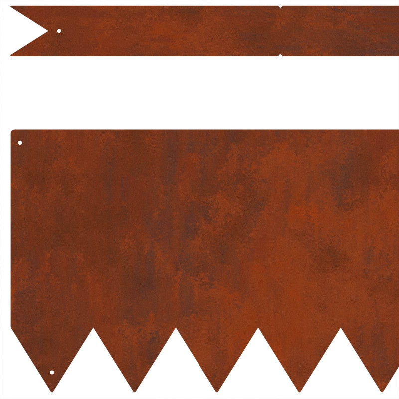 Krawężnik do trawnika 50 pcs Brązowy 100 x 0.05 x 20 cm