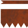 Krawężnik do trawnika 50 pcs Brązowy 100 x 0.05 x 20 cm