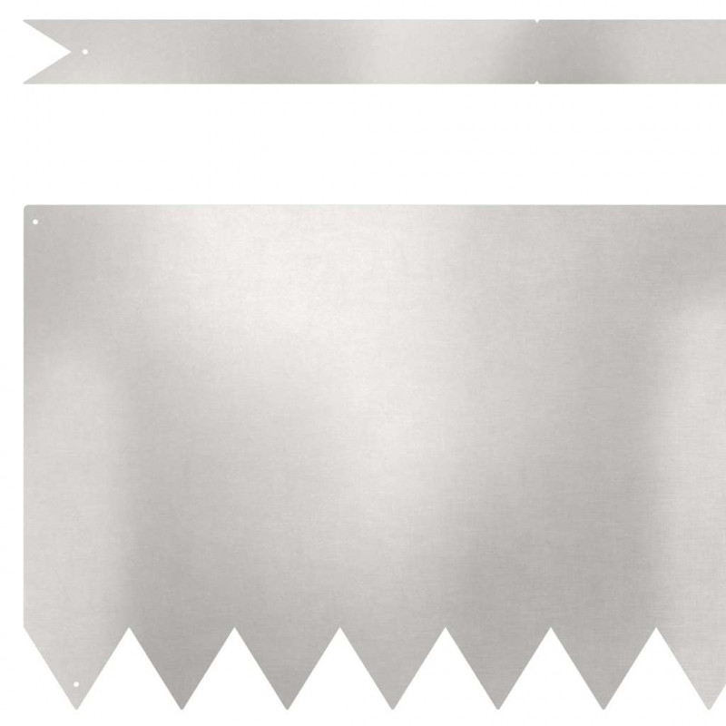 Krawężnik do trawnika 30 pcs Srebrny 100 x 0.05 x 20 cm
