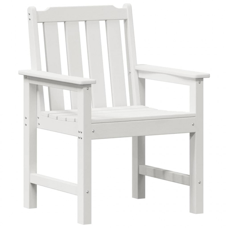 Krzesło Ogrodowe 4 pcs Biały 65.5 x 59 x 88 cm Polietylen