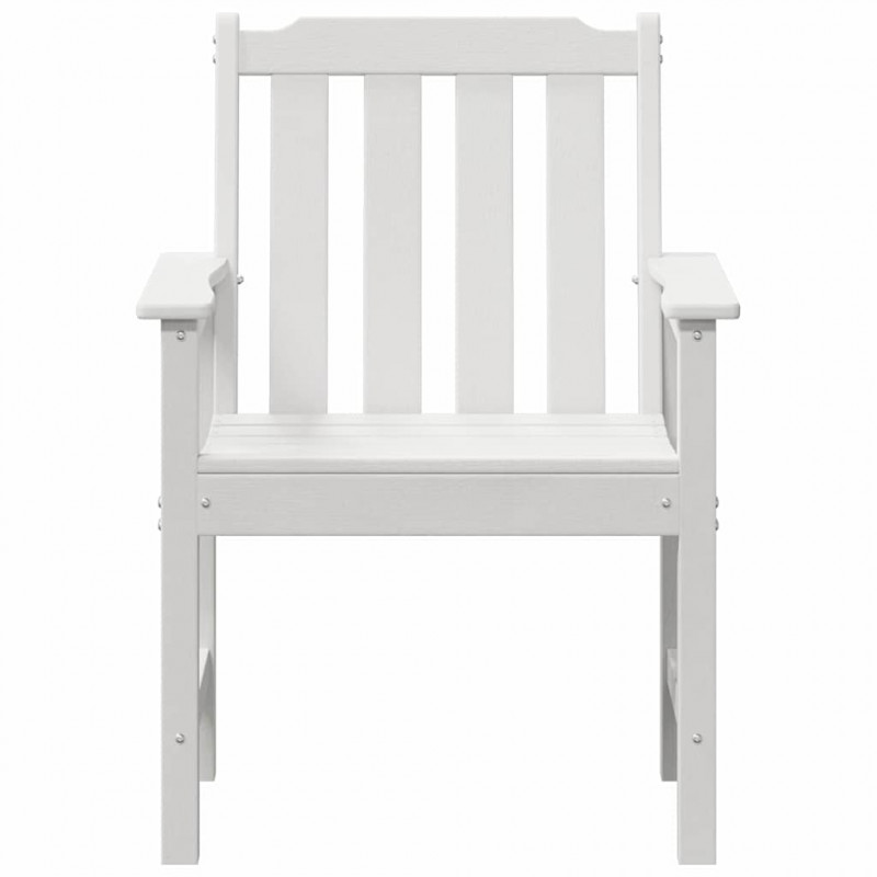 Krzesło Ogrodowe 4 pcs Biały 65.5 x 59 x 88 cm Polietylen
