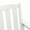 Krzesło Ogrodowe 4 pcs Biały 65.5 x 59 x 88 cm Polietylen