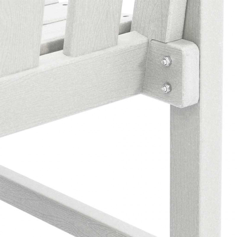 Krzesło Ogrodowe 4 pcs Biały 65.5 x 59 x 88 cm Polietylen