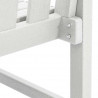 Krzesło Ogrodowe 4 pcs Biały 65.5 x 59 x 88 cm Polietylen