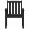 Krzesło Ogrodowe 4 pcs Czarny 65.5 x 59 x 88 cm Polietylen