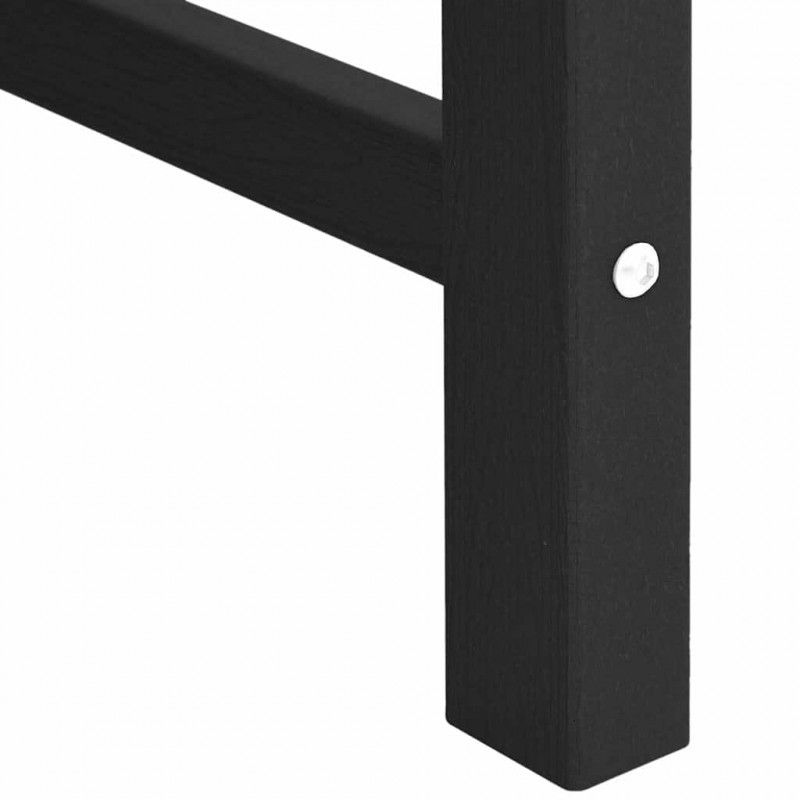 Krzesło Ogrodowe 4 pcs Czarny 65.5 x 59 x 88 cm Polietylen