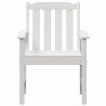 Krzesło Ogrodowe 6 pcs Biały 65.5 x 59 x 88 cm Polietylen