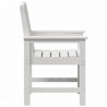 Krzesło Ogrodowe 6 pcs Biały 65.5 x 59 x 88 cm Polietylen