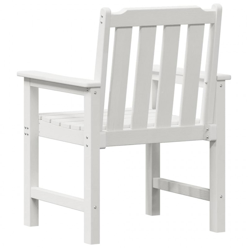 Krzesło Ogrodowe 6 pcs Biały 65.5 x 59 x 88 cm Polietylen