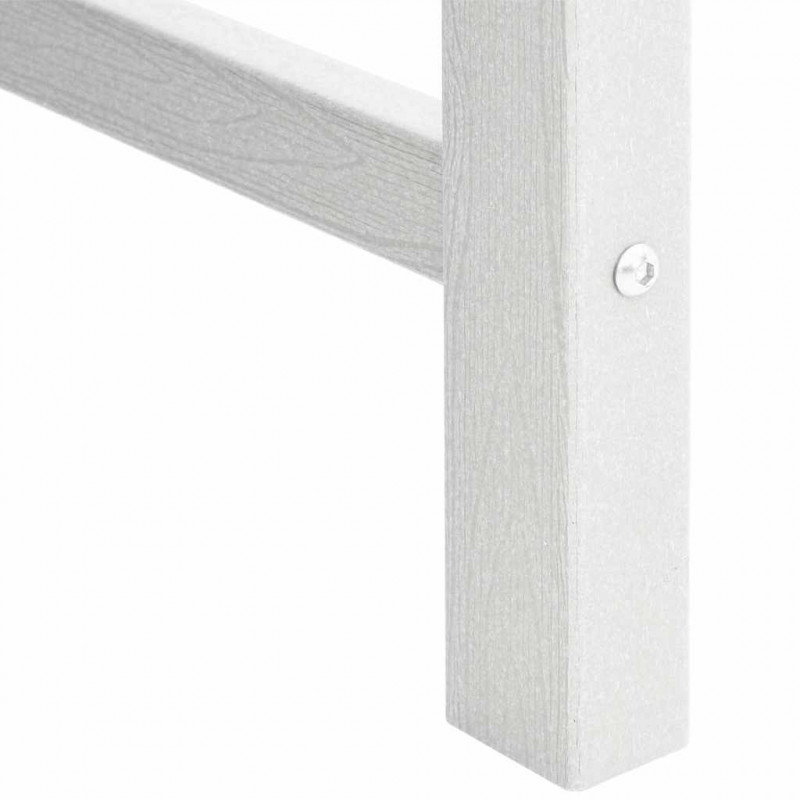 Krzesło Ogrodowe 6 pcs Biały 65.5 x 59 x 88 cm Polietylen