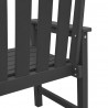 Krzesło Ogrodowe 6 pcs Czarny 65.5 x 59 x 88 cm Polietylen