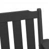 Krzesło Ogrodowe 6 pcs Czarny 65.5 x 59 x 88 cm Polietylen