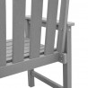 Krzesło Ogrodowe 6 pcs Jasnoszary 65.5 x 59 x 88 cm Polietylen