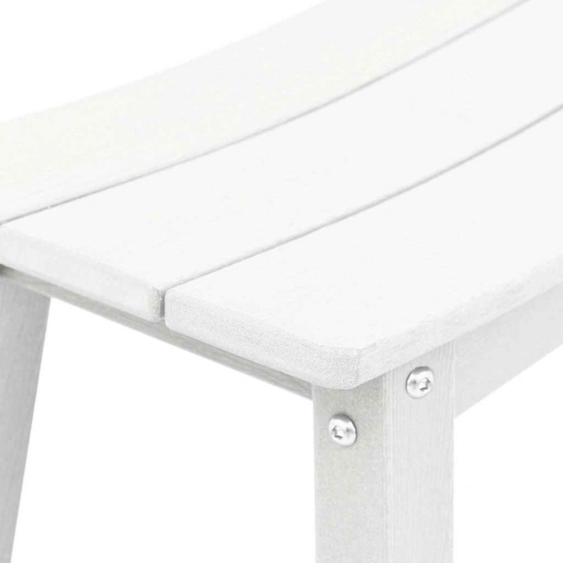 Zestaw barowy w ogrodzie 3 pcs Biały HDPE