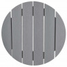 Zestaw barowy w ogrodzie 3 pcs Jasnoszary HDPE