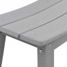 Zestaw barowy w ogrodzie 3 pcs Jasnoszary HDPE