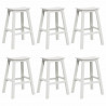 Zestaw barowy w ogrodzie 6 pcs Biały HDPE
