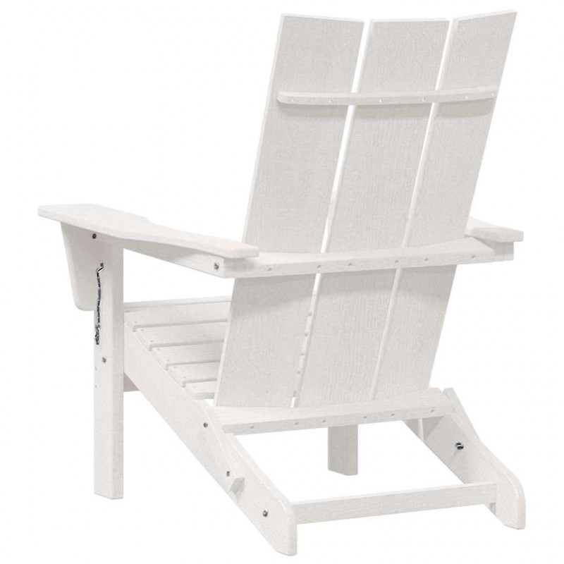 Krzesło Ogrodowe 2 pcs Biały 80.5 x 74.5 x 92 cm Polietylen