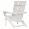 Krzesło Ogrodowe 2 pcs Biały 80.5 x 74.5 x 92 cm Polietylen