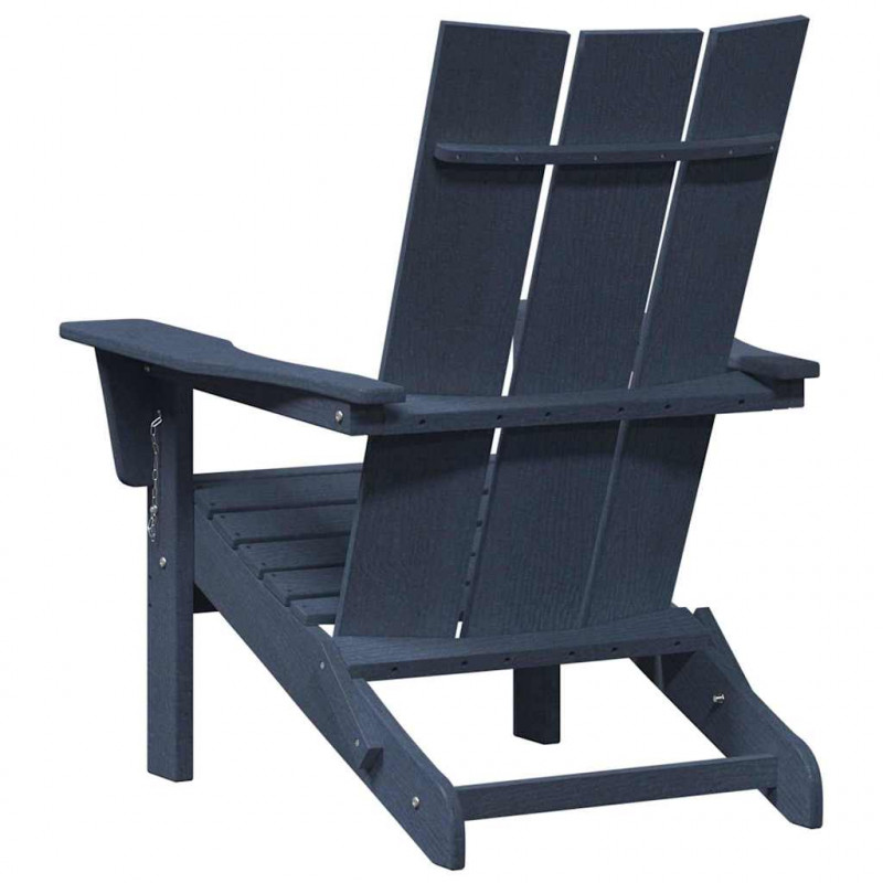 Krzesło Ogrodowe 2 pcs Granatowy 80.5 x 74.5 x 92 cm Polietylen