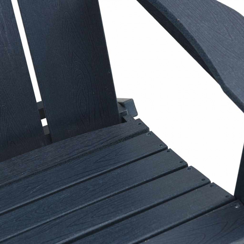 Krzesło Ogrodowe 2 pcs Granatowy 80.5 x 74.5 x 92 cm Polietylen