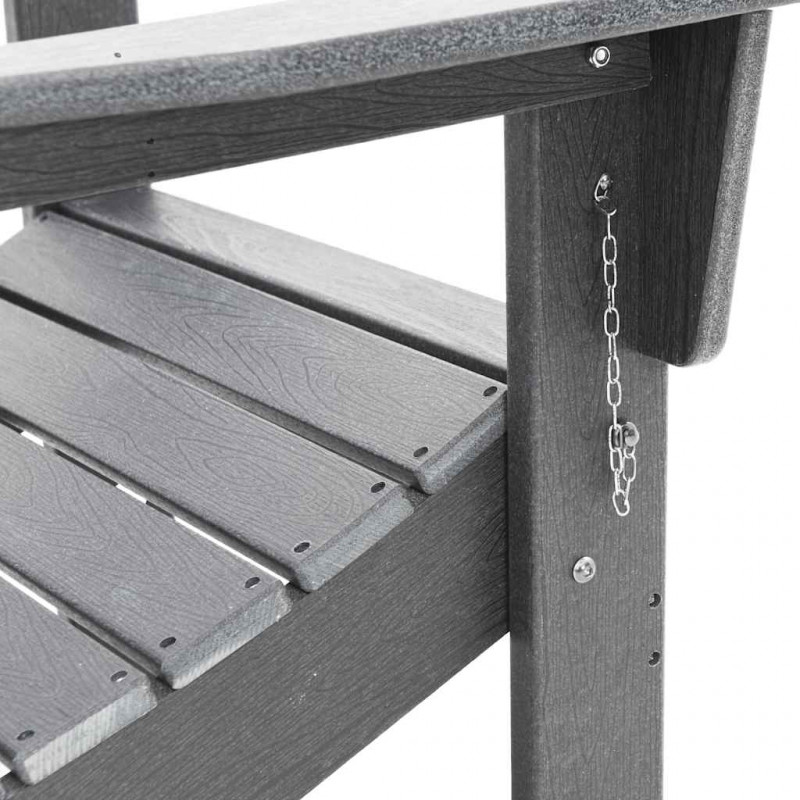 Krzesło Ogrodowe 2 pcs Jasnoszary 80.5 x 74.5 x 92 cm