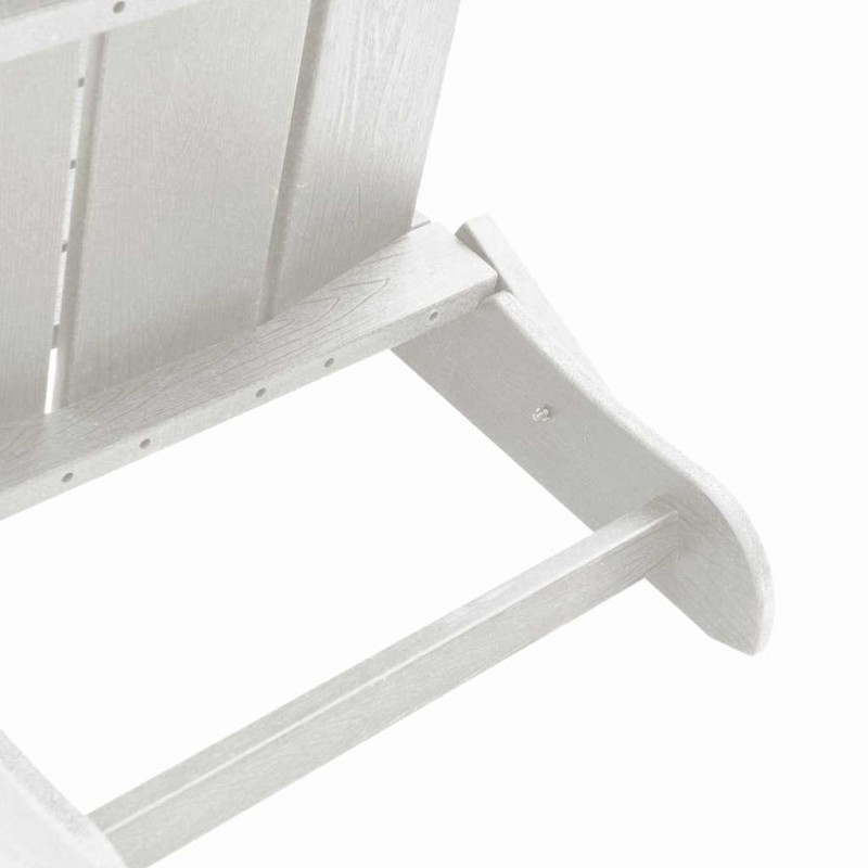 Krzesło Ogrodowe 3 pcs Biały 80.5 x 74.5 x 92 cm Polietylen
