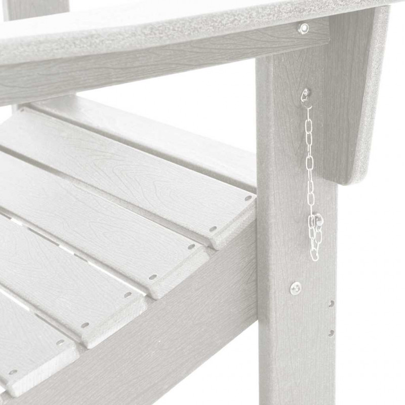 Krzesło Ogrodowe 3 pcs Biały 80.5 x 74.5 x 92 cm Polietylen