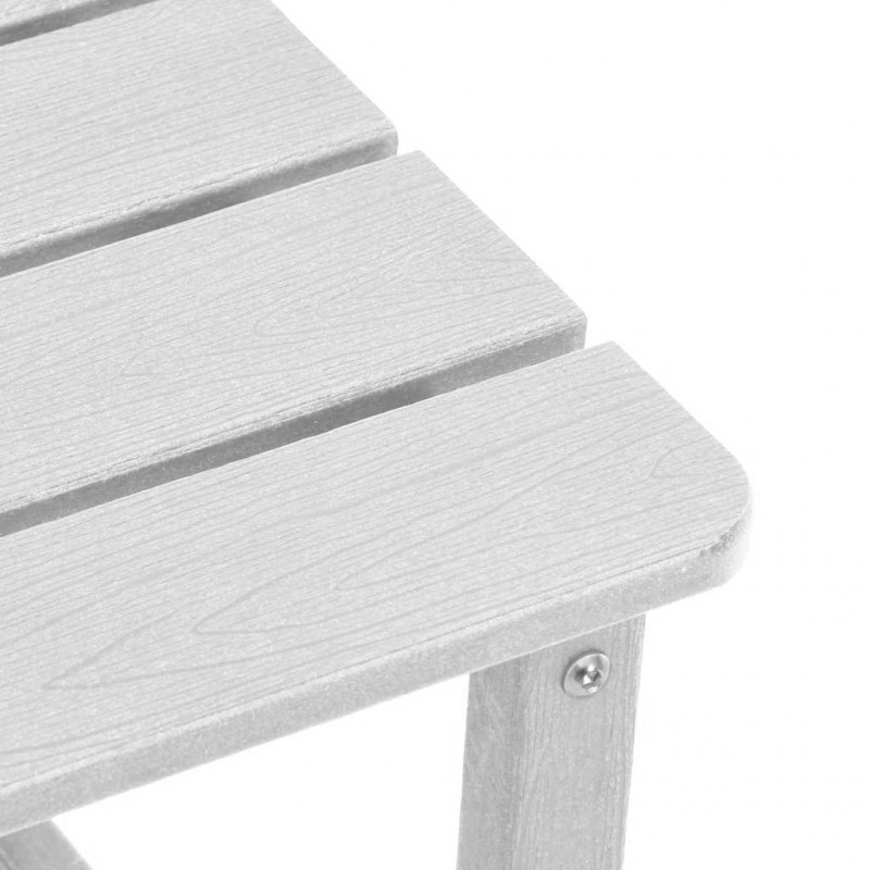 Krzesło Ogrodowe 3 pcs Biały 80.5 x 74.5 x 92 cm Polietylen