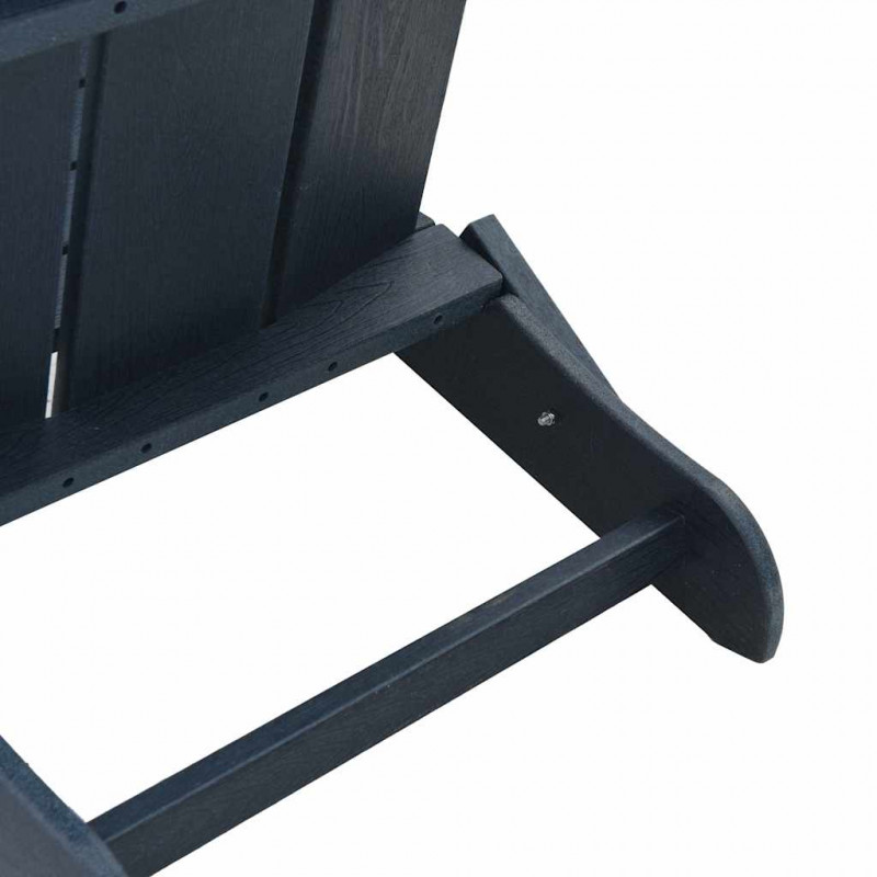 Krzesło Ogrodowe 3 pcs Granatowy 80.5 x 74.5 x 92 cm Polietylen