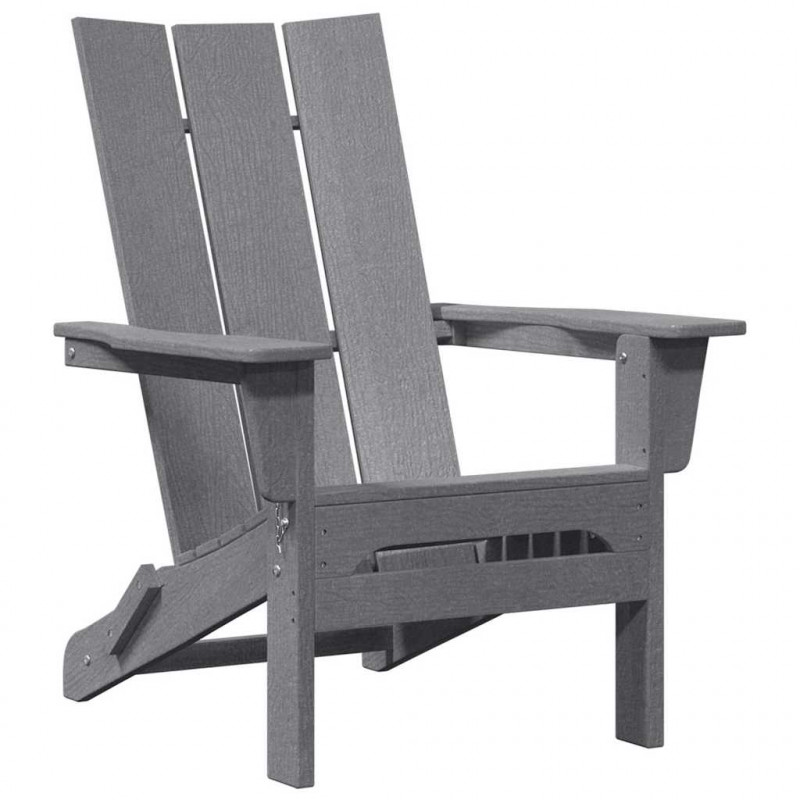 Krzesło Ogrodowe 3 pcs Jasnoszary 80.5 x 74.5 x 92 cm